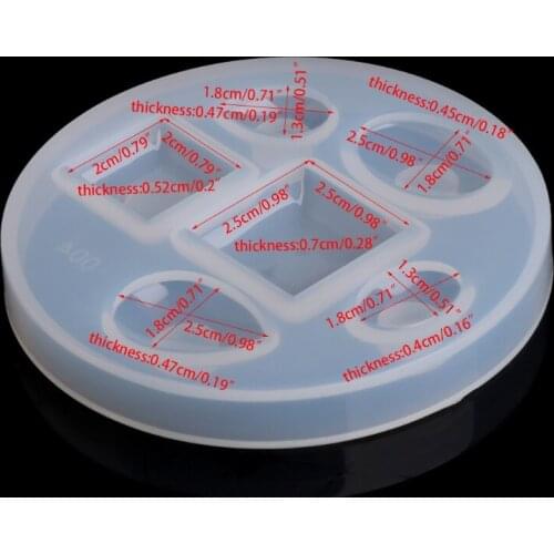 DIY Silicone Pendant Mold Drops Making Jewelry Pendant Resin Casting Mould Craft E56C