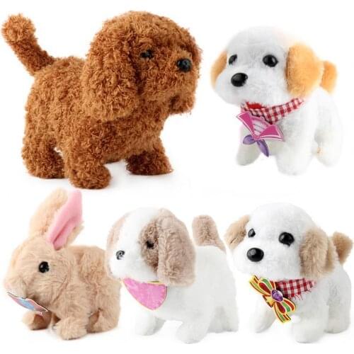 Electric Plush Simulation Puppy Pets Doll Cute Smart Robot Dog Interactive Toy Kids Educational Toys for Children Gifts