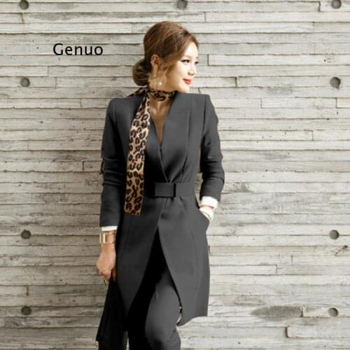 Женские модные брючные костюмы Genuo China At AliExpress