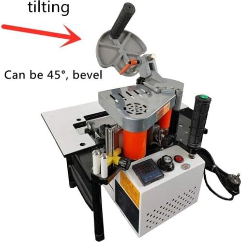 Woodworking Edge Banding Machine Mini Portable Can Be 45 Bevel 220V / 110V 1200W