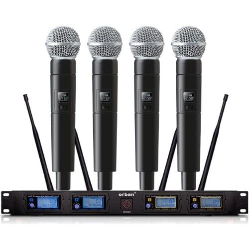 Professional wireless microphone UHF microphone family KTV karaoke stage performance handheld lavalier microphone