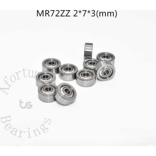 MR72ZZ 2*7*3(mm) 10pieces bearing metal sealed free shipping ABEC-5 chrome steel miniature bearings hardware Transmission Parts