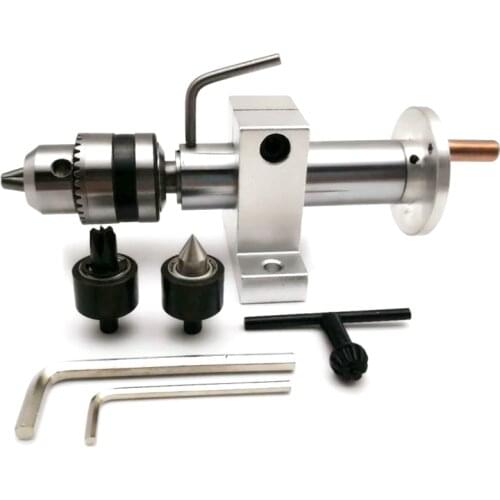 Multifunction Drilling Tailstock Live Center With Claw For Mini Revolving Centre DIY Accessories Woodworking