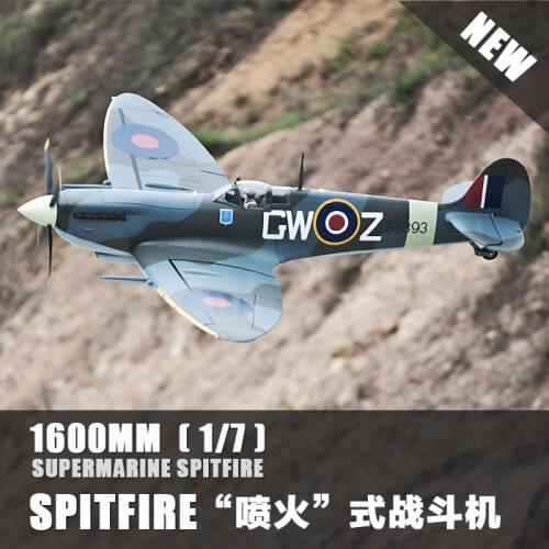 Flightline Freewing Spitfire 1600mm wingspan 1.6m rc airplane propeller plane model