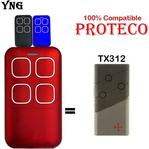 NEW PROTECO TX312 Remote Control Replacement PROTECO Garage Door Remote Control Rolling Code