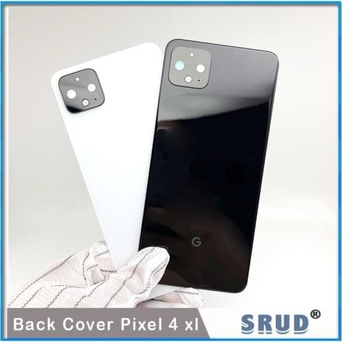 1Pcs Original Rear Cover With Camera Glass Replacement For Google Pixel 4A 4 XL 4XL Battery Back Cover Housing Glass