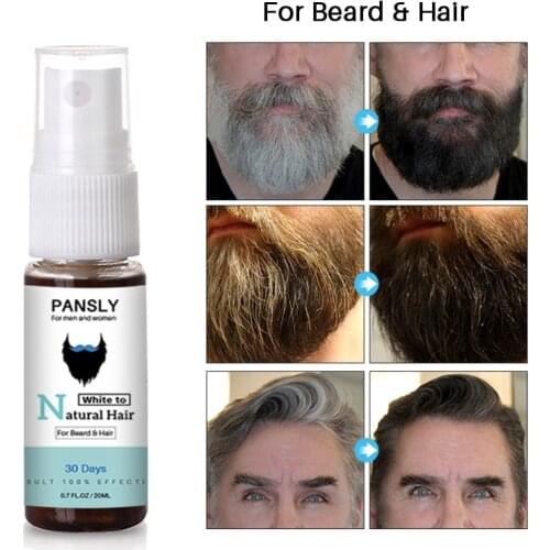Beard Hair Nourishing Liquid anti-hair Loss Liquid Beard Hair Spray Moisturizing Hair Scalp Lightening White Pigment