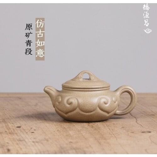 Recommended pure manual undressed ore qing period of archaize wishful pot assistantengineer Wu Xing half handmade