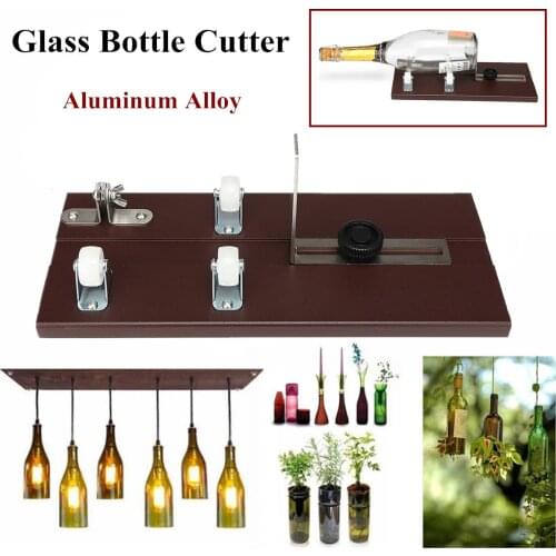 Glass Bottle Cutter Cutting Thickness 3-10mm Aluminum Alloy Cutting Better Accurate Cutting Control DIY Recycle Cutting Tool Kit