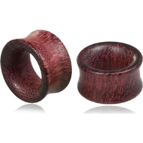 Hollow Violet Wood Rock Punk Earrings Plugs Tunnels Jewelry 8-20mm Expander Ear Stretcher Ear Piercing Body Jewelry
