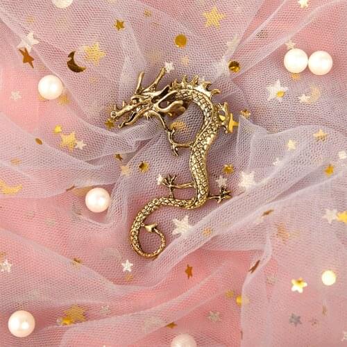 Dragon Ear Clip Vintage Punk Jewelry Accessories Earrings For Women And Men Clip On Earrings Boucle Oreille Femme 2021 Party