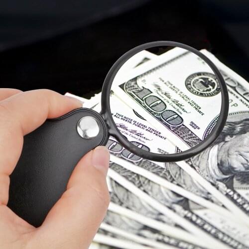 NICEYARD 5X Folding Jewelry Magnifier Watch Repair Tool Pocket High-definition Magnifying Glass Loupe Lens for Older Reading