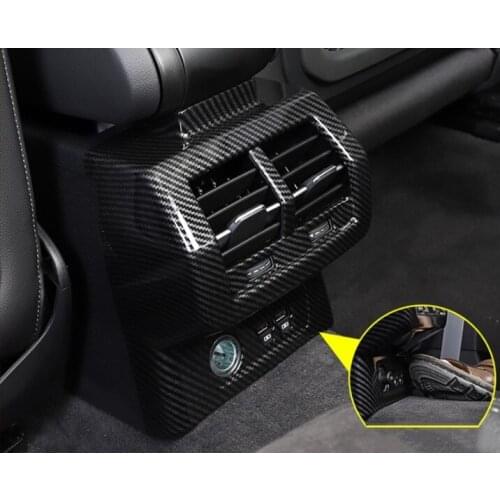Car Styling Rear Air Conditioner Outlet Frame Decoration Cover Trim Sticker For Audi Q3 2019 ABS Auto Interior Accessories