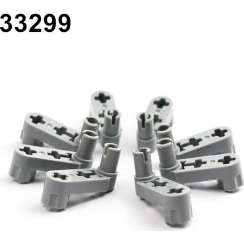 Technical Beam 3 x 0.5 Liftarm with Boss and Pin / Crank Special Pieces Model MOC Build Toys Brick Compatible with 33299 Blocks