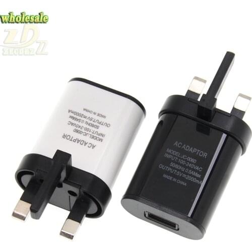 Britain 5V 2A Quick USB UK plug Charger Universal Phone Charger for Samsung Xiaomi Huawei iphone Charger Adapter Connector 30pcs