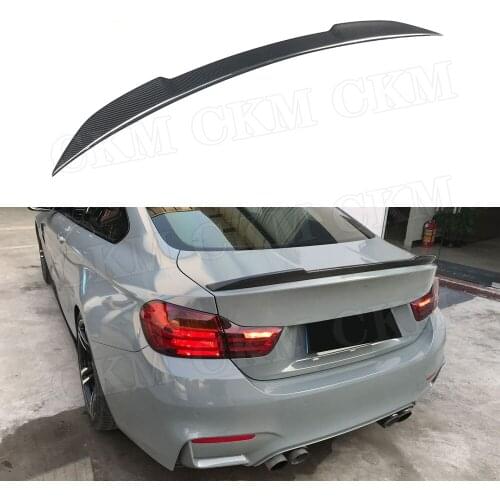 Carbon Fiber Rear Spoiler Boot lid Wings For BMW 4 Series F82 M4 spoiler 2014 - 2017 FRP CS Style Trunk Trim Spoiler Car Sticker