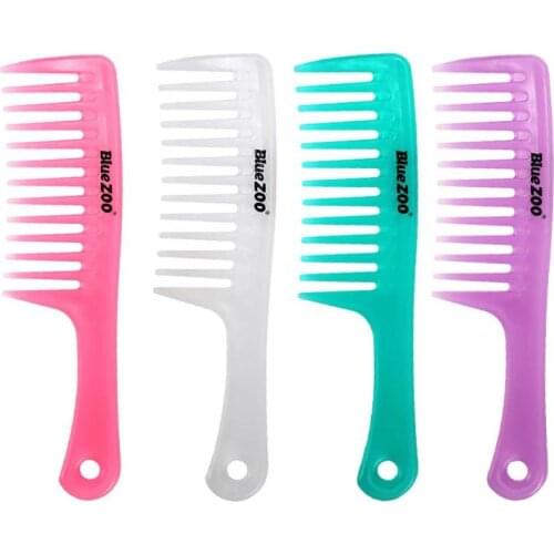 1PCS Large Wide Tooth Comb Antistatic Straight Handle Detangling Reduce Hair Loss Comb Hairdress Salon Hair Brush Tool