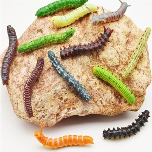 12pcs/Lot Funny Creativity Realistic Fake Scary Insect Educational Trick Toy Plastic Simulation Horror Animal Toy Scary