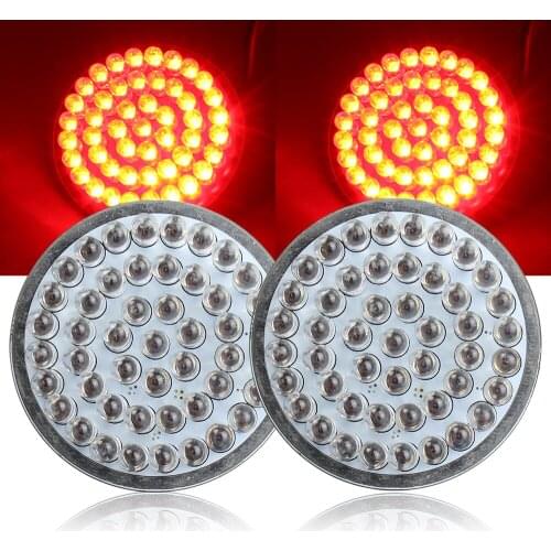 2Pcs 2" Motorcycle Turn Signals Led Rear Turn Signal Inserts Lights For Motorcycles 1156 Bullet Style