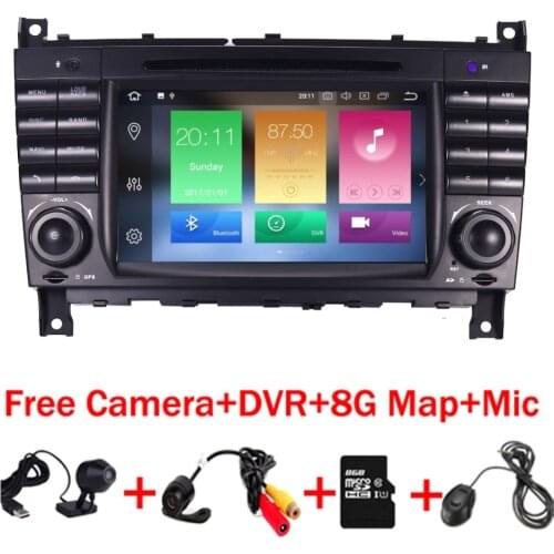 Android 8.0 Car DVD for Mercedes Benz C Class W203 2004-2007 c200 C230 C240 C320 C350 CLK W209 2005 Sat Navi GPS Radio WiFi 4/3G