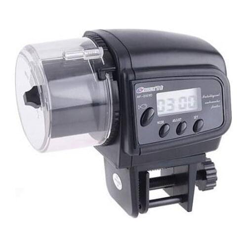 65mL Automatic Fish Feeder for Aquarium Fish Tank Auto Feeders with Timer Pet Feeding Dispenser LCD Indicates Fish Feeder