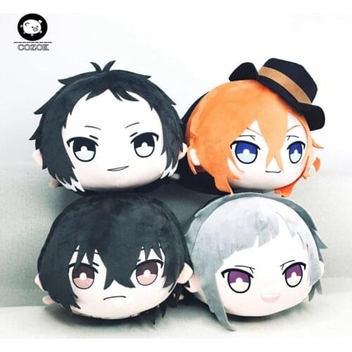 Bungo Stray Dogs Anime Plushie Plush Doll Bungou Stray Dogs Stuffed Toy Osamu Dazai Mascot Dolls Throw Pillow Puppet Xmas Gift