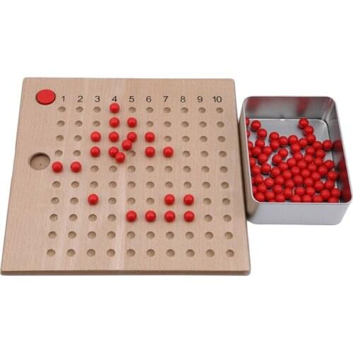 FULL-Wood Montessori Mathematics Teaching Material Calculating Board Mini Family Set Kids Early Educational Toys Kids