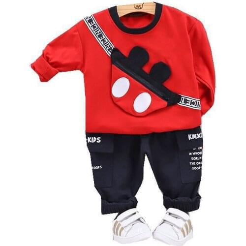 Spring Autumn Baby Girls Clothes Suit Children Boys Cotton Jacket Pants 2Pcs/set Toddler Sports Casual Costume Kids Tracksuits