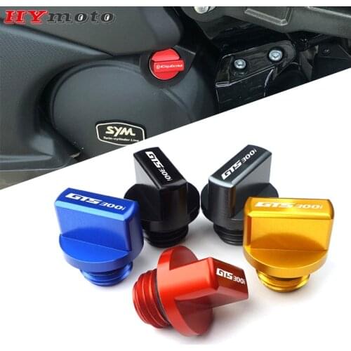 For SYM CRUISYM 300 GTS300i RV250 EVO250I MAXSYM 400 TL500 JOYMAX Z300 New Motorcycle Aluminum Oil Filler Cap Engine Plug Cover