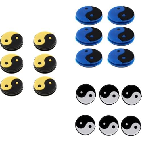 Tennis Vibration Dampener - Pack of 18 - Silicone Racket Shock Absorbers for Strings - Great for Tennis Players