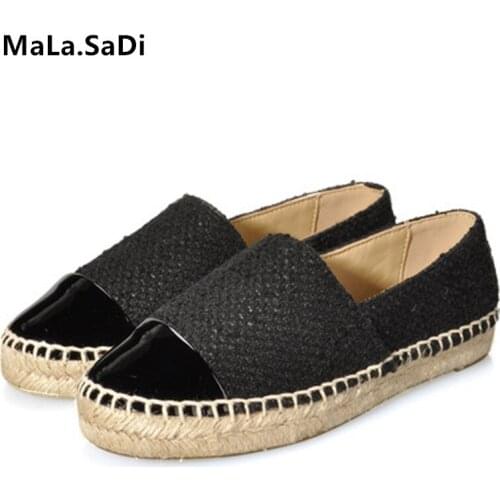 Hot Sale New High Quality Seasons Women Espadrilles Fashion Flats Shallow Round Toe Women‘s Casual Shoes Loafers Rubber Shoes