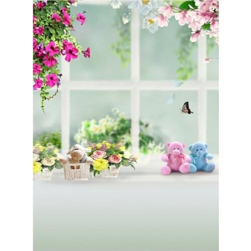 K3922 Backdrops Window Flower Toy Portrait Photography Backgrounds Photo Studio