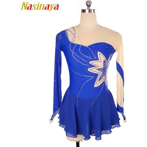 Nasinaya Figure Skating Dress Customized Competition Ice Skating Skirt for Girl Women Kids Patinaje Gymnastics Performance 18