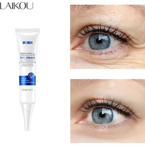 LAIKOU Hyaluronic Acid Eye Cream Multi-effect Moisturizing Tighten Anti Aging Anti Wrinkle Remove Dark Circles Against Puffiness