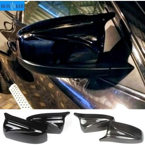 Left+Right X5 X6 Mirror Cover Car Side Door Wing Rear View Mirror Cap Cover Shell Replacement For BMW X5 X6 E70 E71 2007-2013