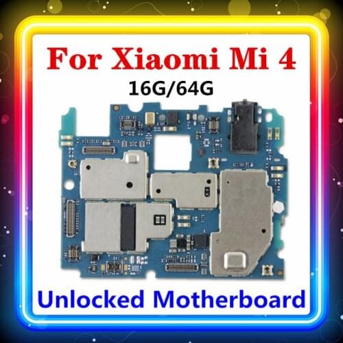 For Xiaomi 4 MI 4 Motherboard 16G 64G Replaced Motherboard With Chips Android OS For For Xiaomi 4 MI 4 Main Board