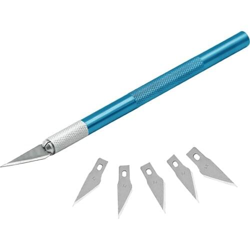 7 colors Metal Scalpel Knife 11# Blades Non-slip Cutter Engraving Craft Knives for Laptop DIY Repair Hand Tools Knifee Knives