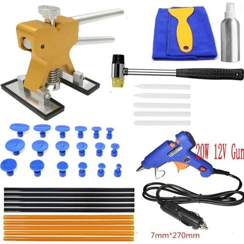 PDR Tools AUTO BODY PAINTLESS DENT REMOVAL TOOLS KIT DENT LIFTER BRIDGE PULLER SET FOR CAR HAIL DAMAGE AND DOOR DINGS REPAIR