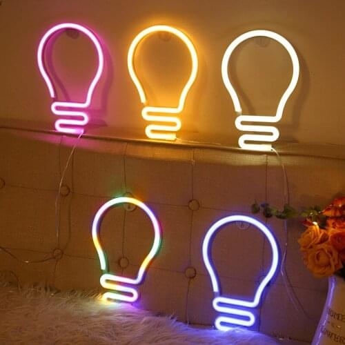 LED Bulb Type Neon Light Sign Light Neon Bulbs for Home Party Bedroom Beer Bar Christmas Wedding Room Decoration Neon Lamp