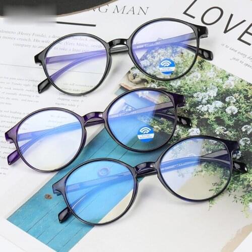 2021 New Glasses Anti Blue Ray Glasses Blue Light Blocking Glasses Optical Eye Spectacle UV Blocking Gaming Filter Round Glasses