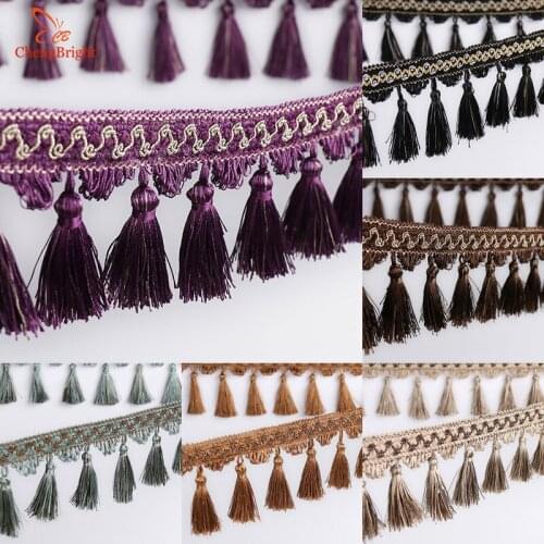 CHENGBRIGHT New Style 10 Meter 15cm Long European Style New Curtains Tassel Lace Decorative Accessories Sewing Handmade Textiles
