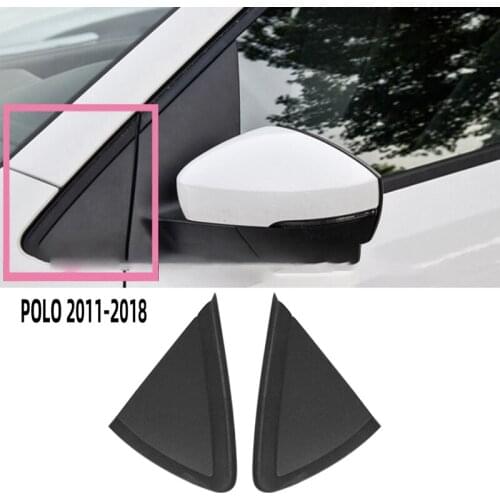 Car Front Window Trim Panel Rearview Mirror Triple-cornered Cover for Polo 2011-2018 6R0853274A 6R0853273A
