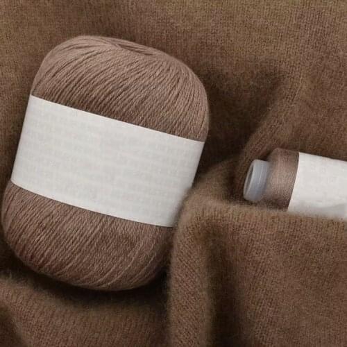 50+20G/PC High Quality Soft Mink Velvet Wool Yarn For Hand Knitting Luxury Long Plush Wool Cashmere Crochet Yarn For Fall Winter