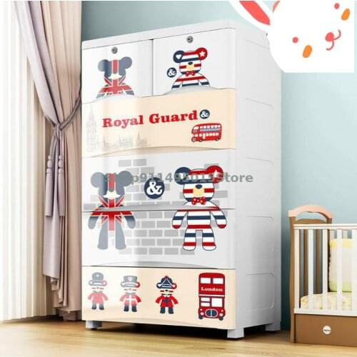 Storage Cabinet Drawer Type Bedroom Childrens Baby Baby Wardrobe Environmentally Friendly Formaldehyde-free Clothes Locker