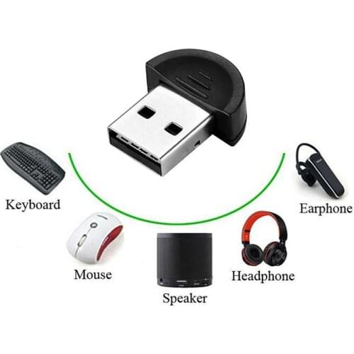 Speed Bluetooth Adapter USB Dongle for Computer PC Mini Thumb Bluetooth Transmitter 2.0 Receiver Free Drive Support WIN7