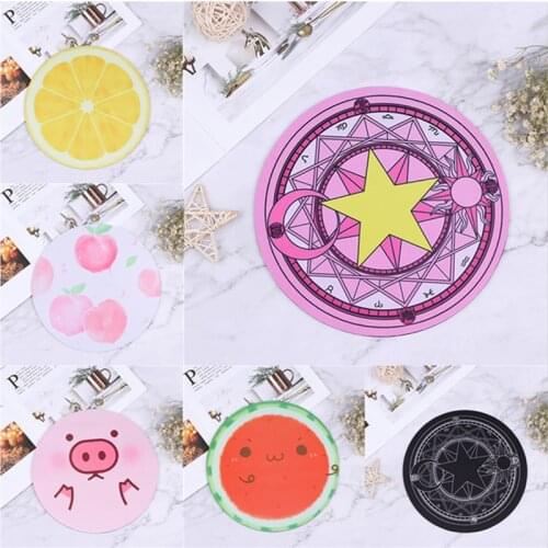 Vintage Bohemian Round Computer 3D Game Carpet Mouse Pad Mat Anti Slip Mousepad For Computer Laptop