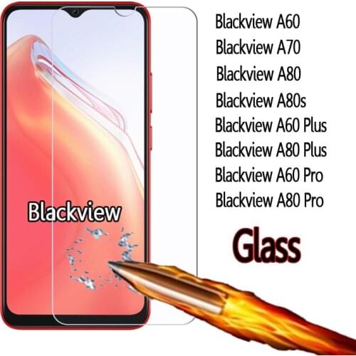 Tempered Glass For Blackview A70 A80s A60 A80 Pro Plus Cover Phone Screen Protector Film For Blackview A 70 80 60 Plus Pro Glass