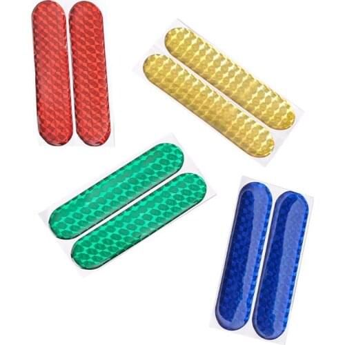 2 Pcs/set Car Reflective Tape Warning Mark Reflective Open Notice Bicycle Car Styling Accessories Exterior Auto Door Stickers