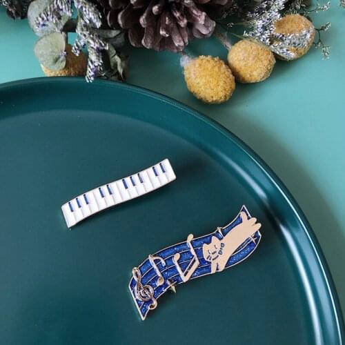 2pcs Piano Hair Clip Metal Hair Accessories for Women Girl