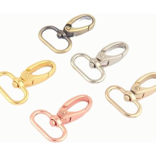 25mm Rose Gold Swivel Clasps Claw Lobster Trigger Clasps Dog Collar Supply Handbag Clasps Metal Lanyard Hook
